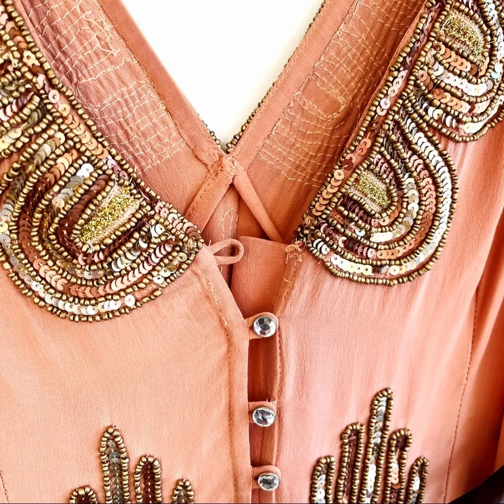 Tracy Reese Beaded Silk Tank Blouse NWT - Picture 8 of 14